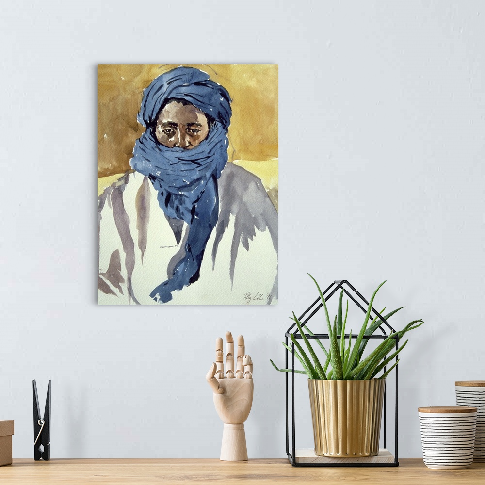 A bohemian room featuring Tuareg Tribesman, Timbuctoo, 1991