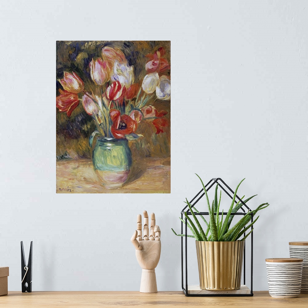 A bohemian room featuring Tulips In A Vase