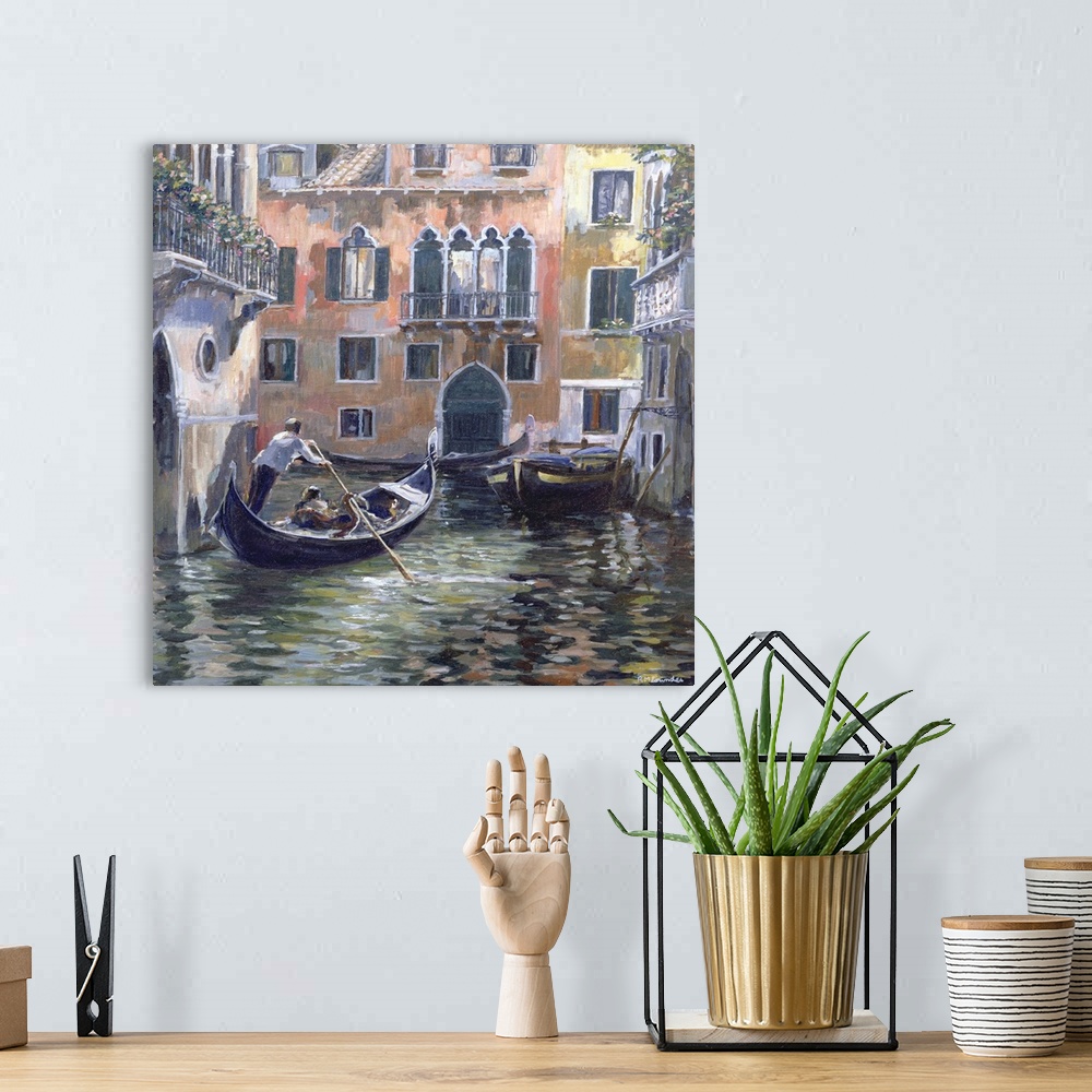 A bohemian room featuring Venetian Backwater