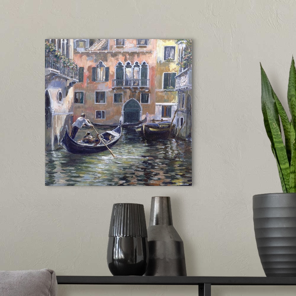 A modern room featuring Venetian Backwater