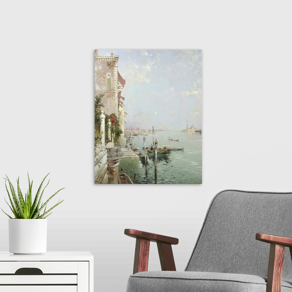 A modern room featuring Venice: View from the Zattere with San Giorgio Maggiore in the Distance