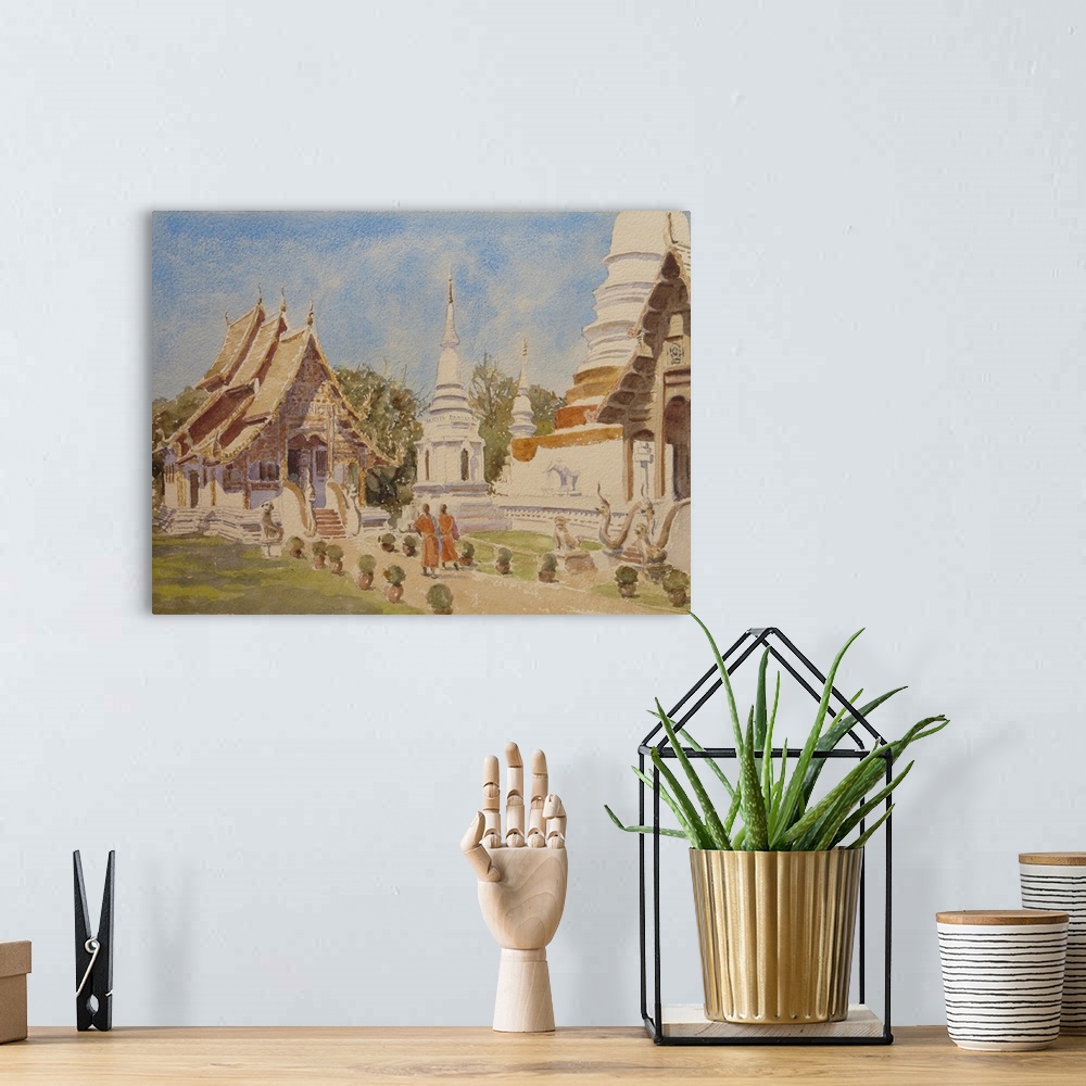 A bohemian room featuring Wat Phra Singh, Chiang Mai