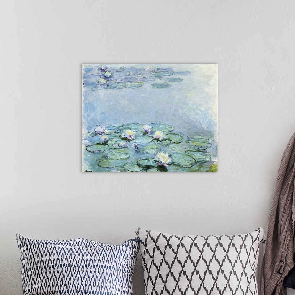 A bohemian room featuring Water Lilies
