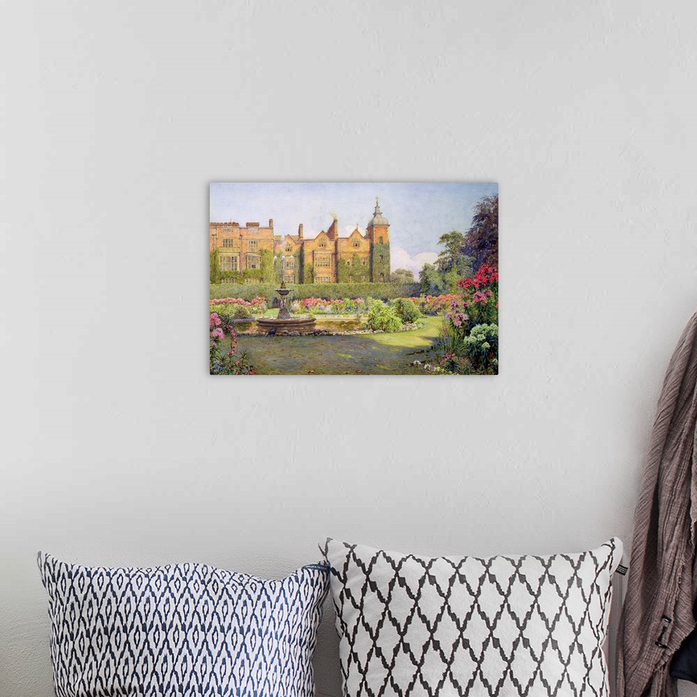 A bohemian room featuring West Front and Gardens of Hatfield House, Herts