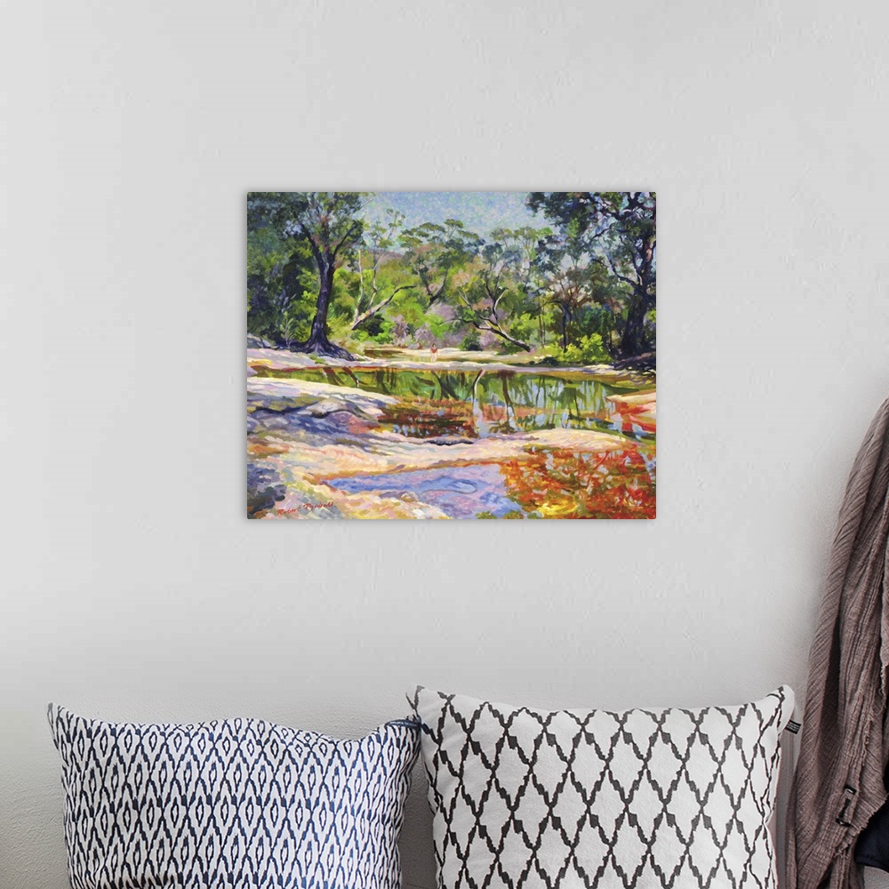 A bohemian room featuring Wirreanda Creek, New South Wales, Australia