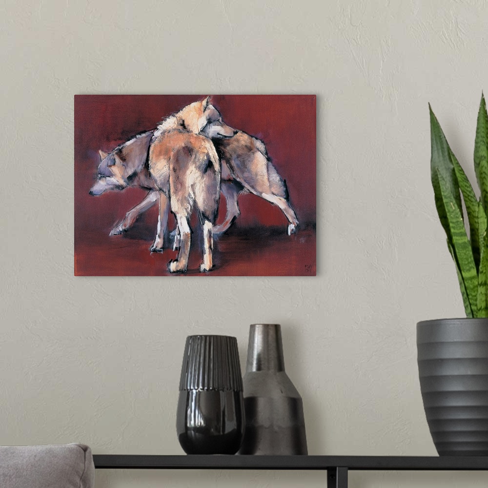 A modern room featuring Wolf Composition, 2001