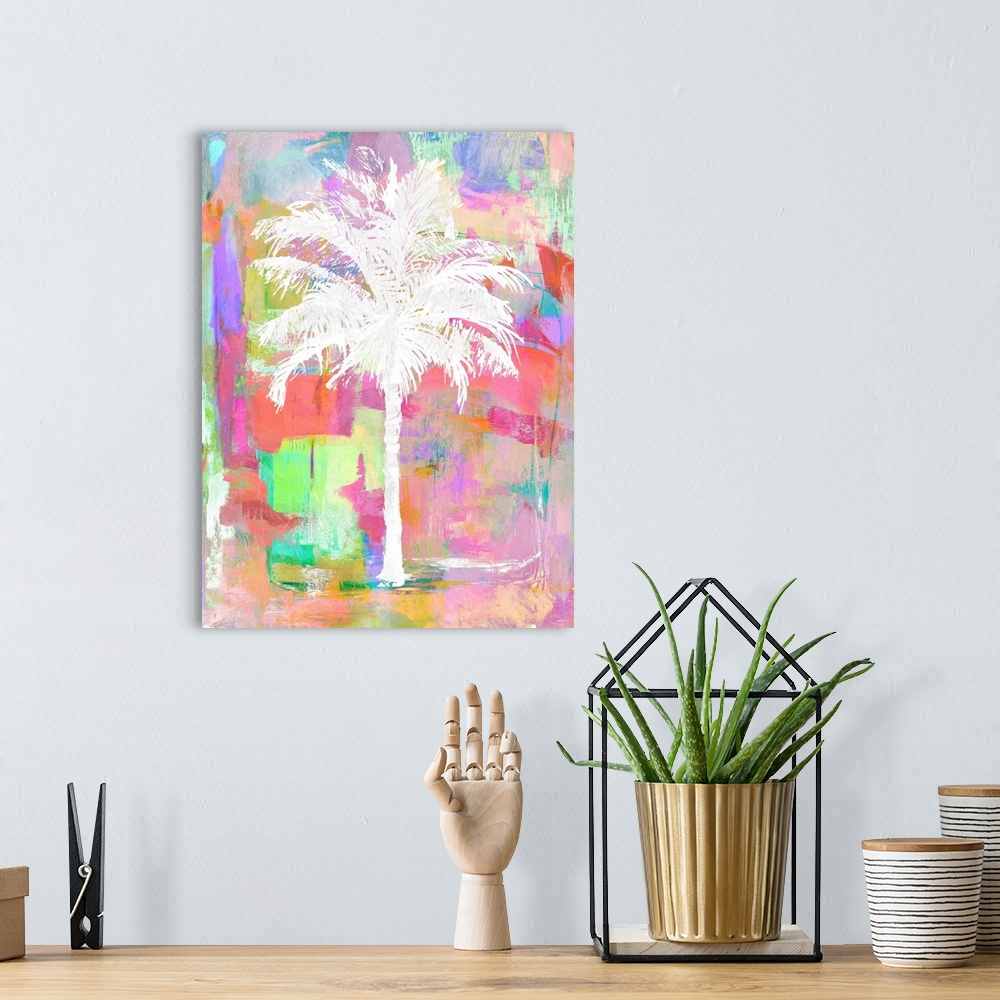 A bohemian room featuring Abstract Palm I