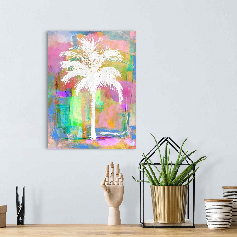 A bohemian room featuring Abstract Palm II