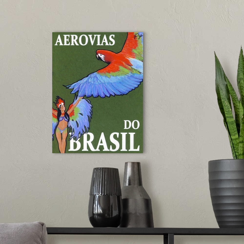 A modern room featuring Aerovias Do Brasil