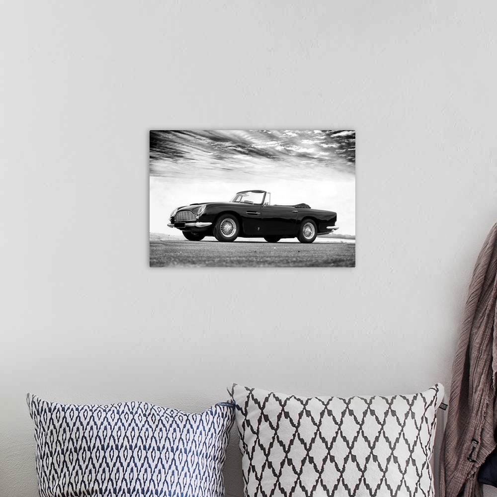 A bohemian room featuring Aston-Martin DB5 1964