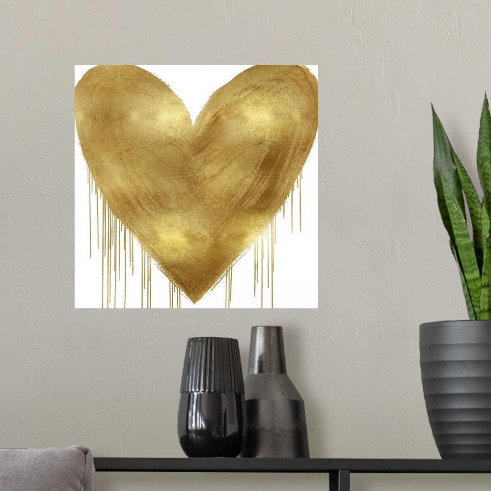 A modern room featuring Big Hearted Gold