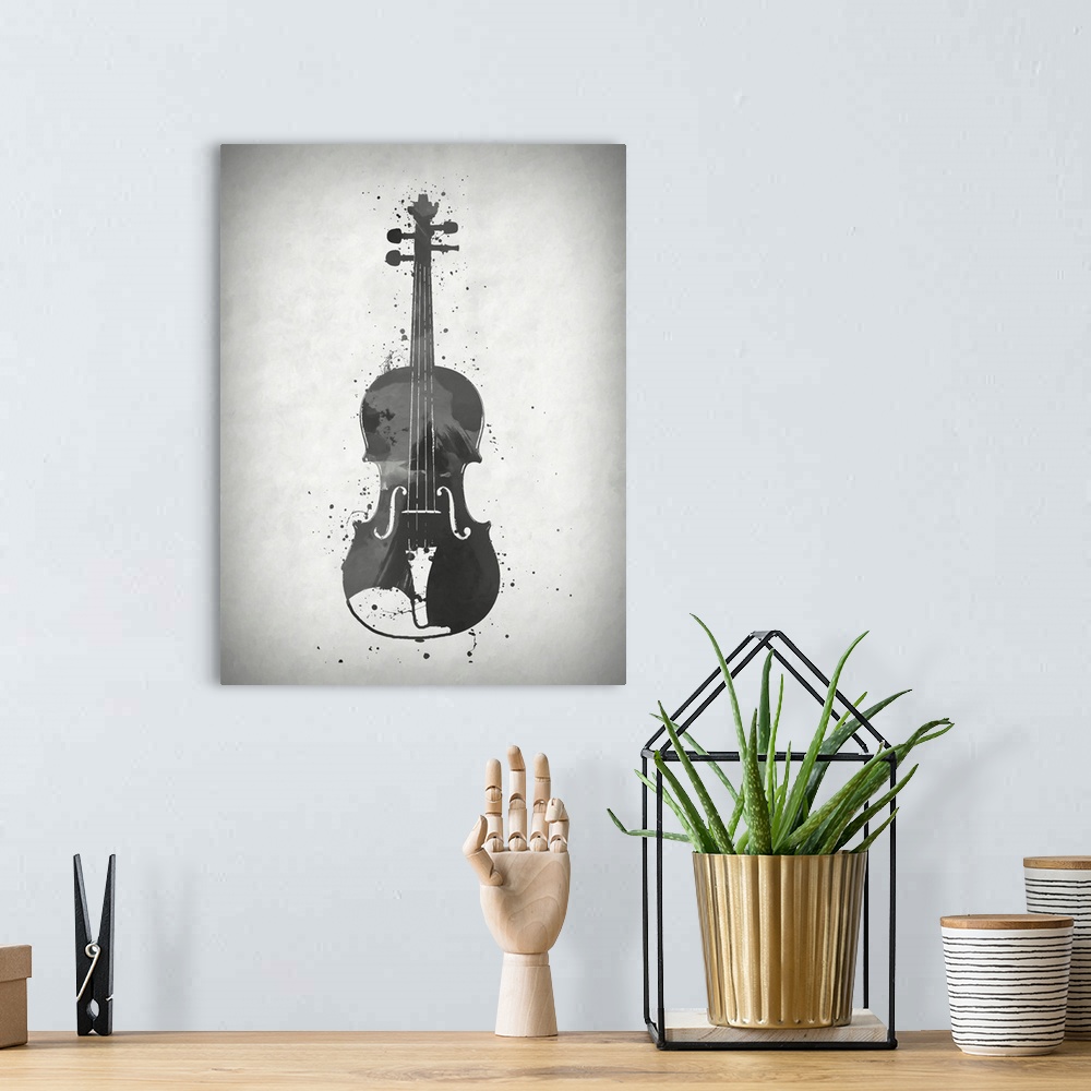 A bohemian room featuring Black And White Cello