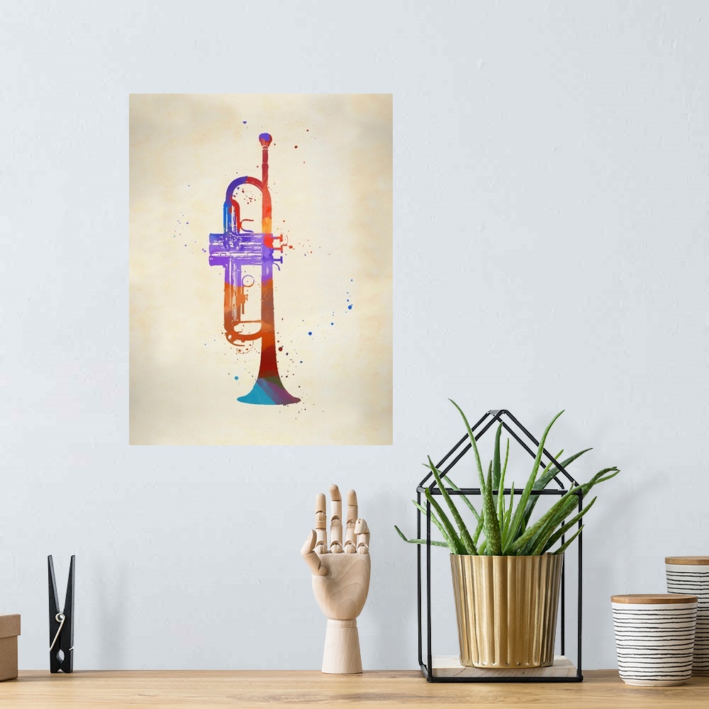 A bohemian room featuring Brass I Trumpet
