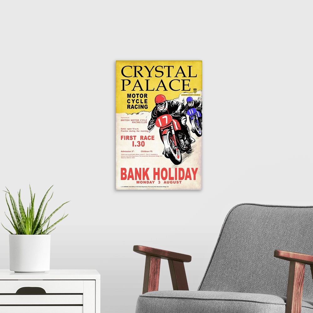 A modern room featuring Crystal Palace Racing I