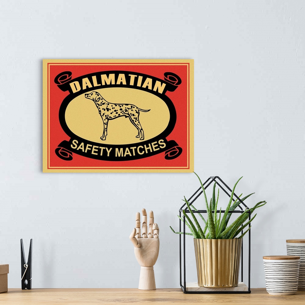 A bohemian room featuring Dalmatian Safety Matches
