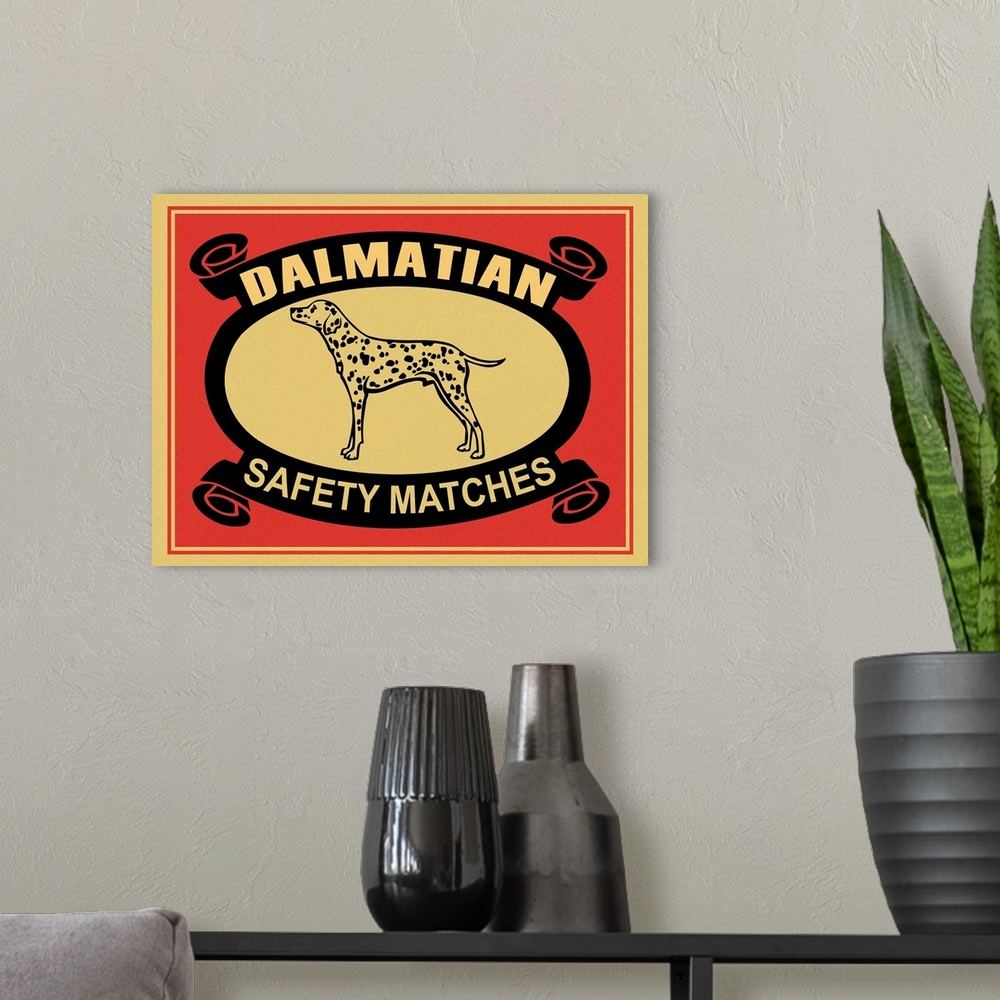 A modern room featuring Dalmatian Safety Matches