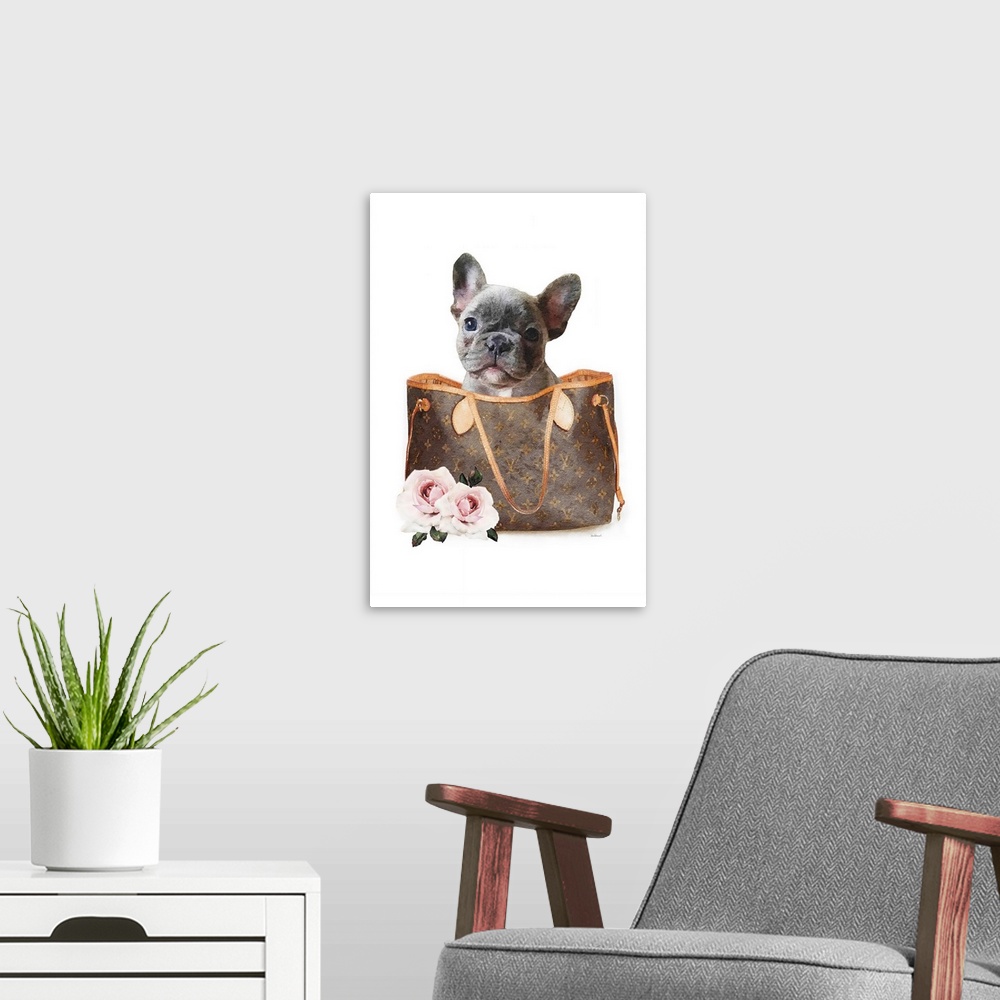 A modern room featuring Fashion Bag With Frenchie II