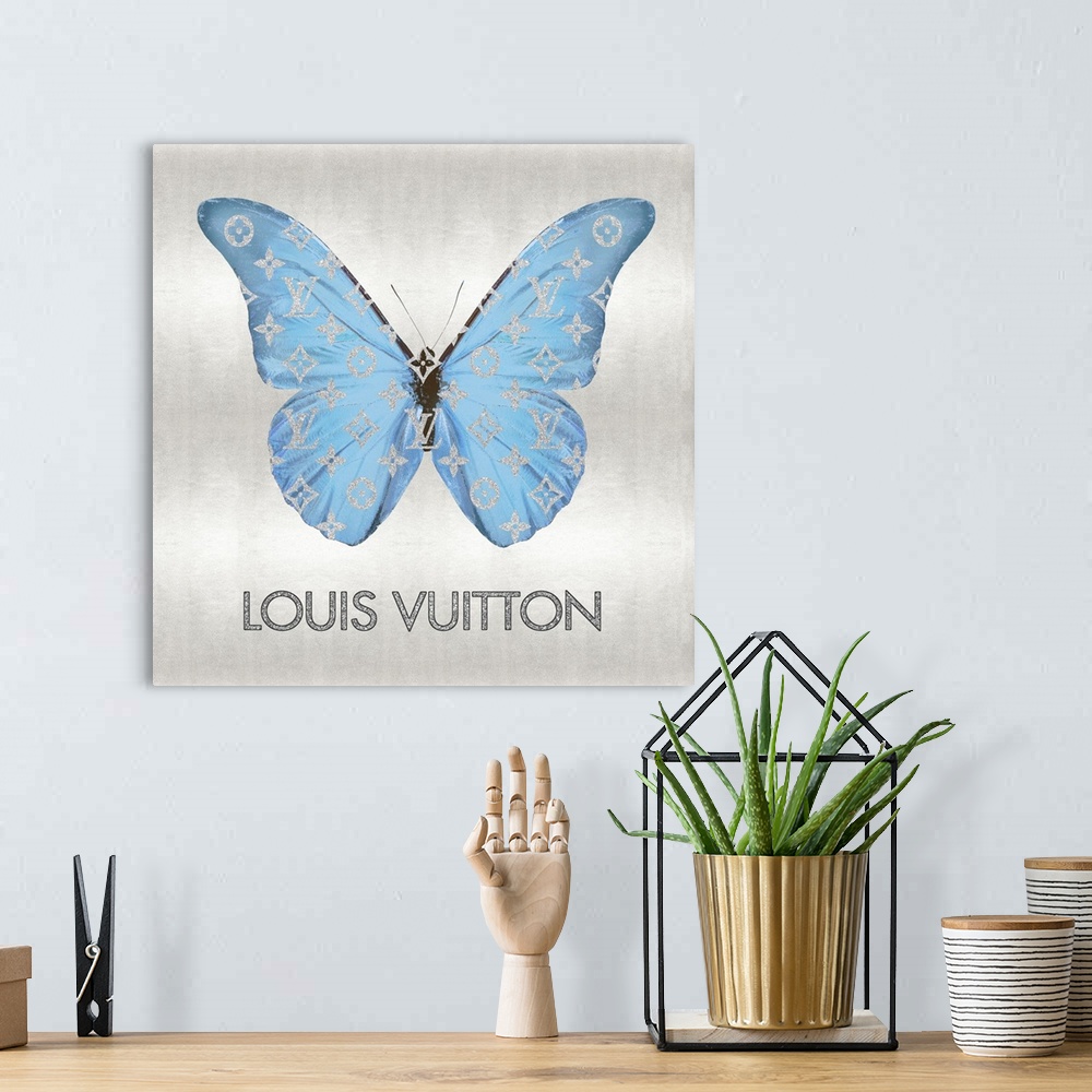 A bohemian room featuring Fashion Butterfly Blue II