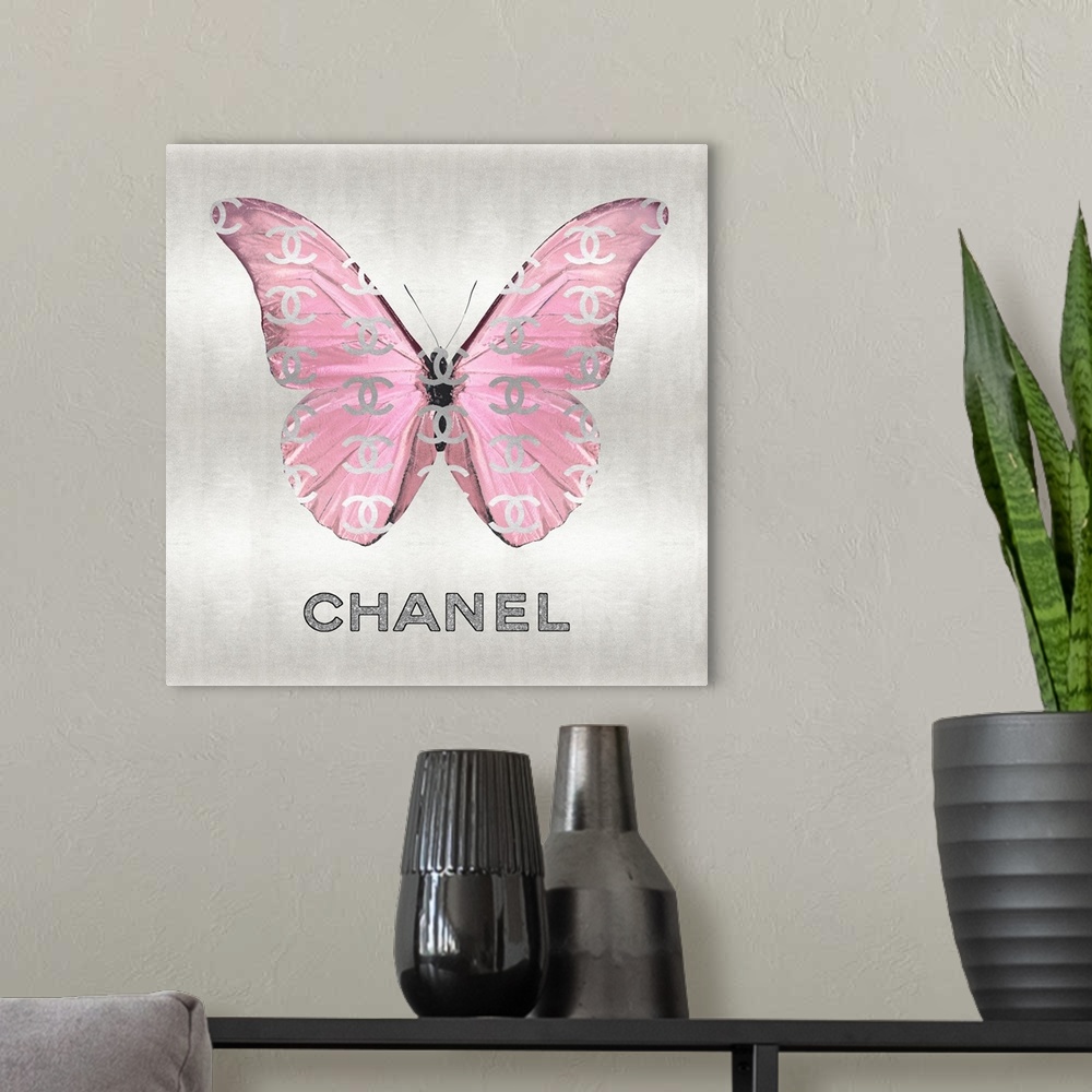 A modern room featuring Fashion Butterfly Pink I