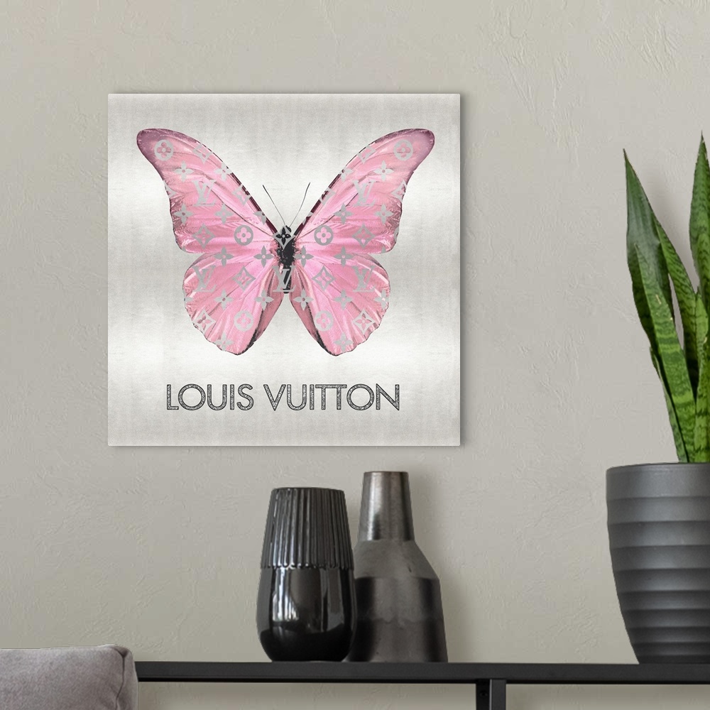 A modern room featuring Fashion Butterfly Pink II