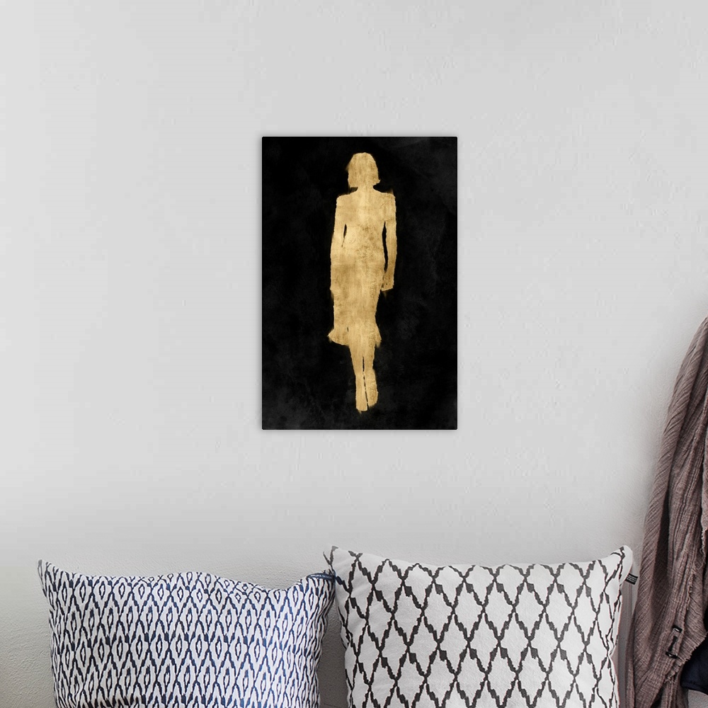 A bohemian room featuring Fashion Figure Gold I
