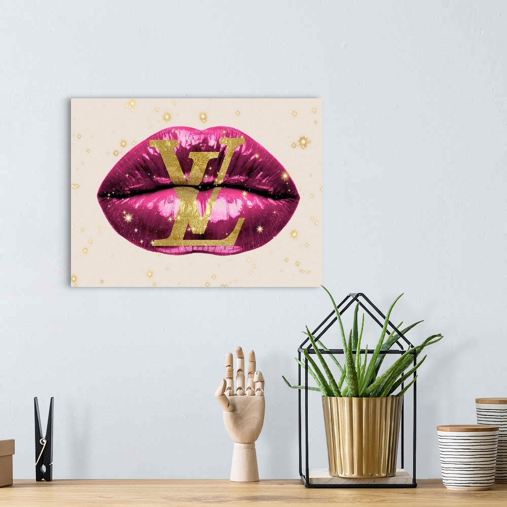 A bohemian room featuring Fashion Lips Pink II