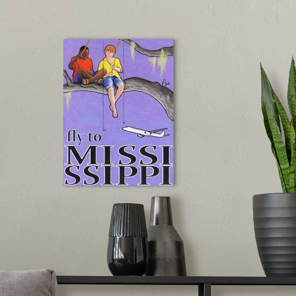 A modern room featuring Fly To Mississippi