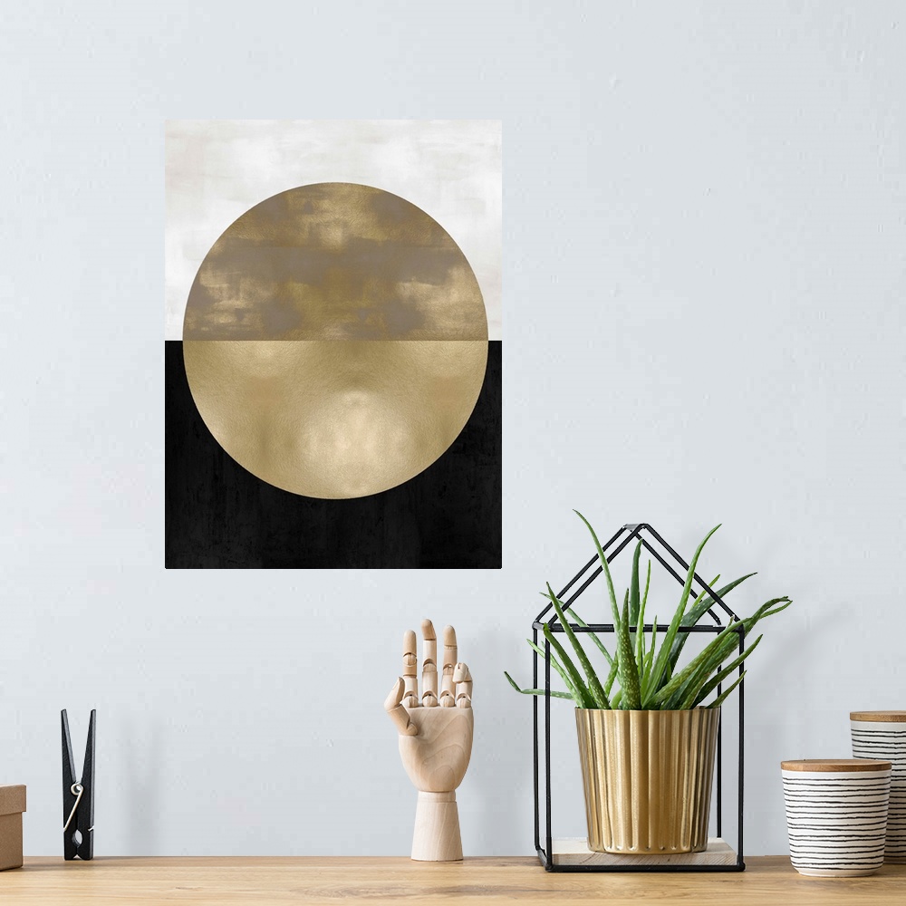 A bohemian room featuring Gold Sphere