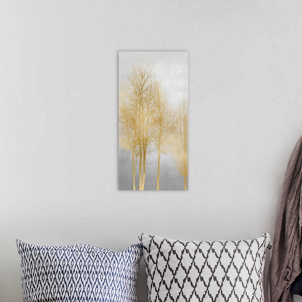 A bohemian room featuring Gold Tree Panel II