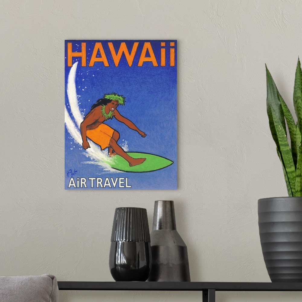 A modern room featuring Hawaii Air Travel