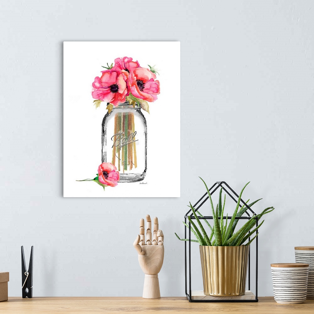 A bohemian room featuring Jar Poppies