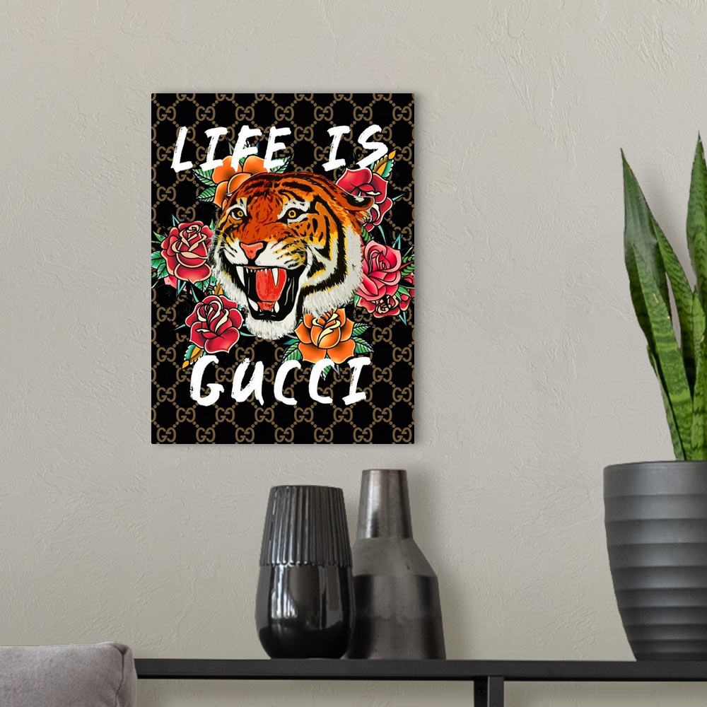 A modern room featuring Life Is Tiger I
