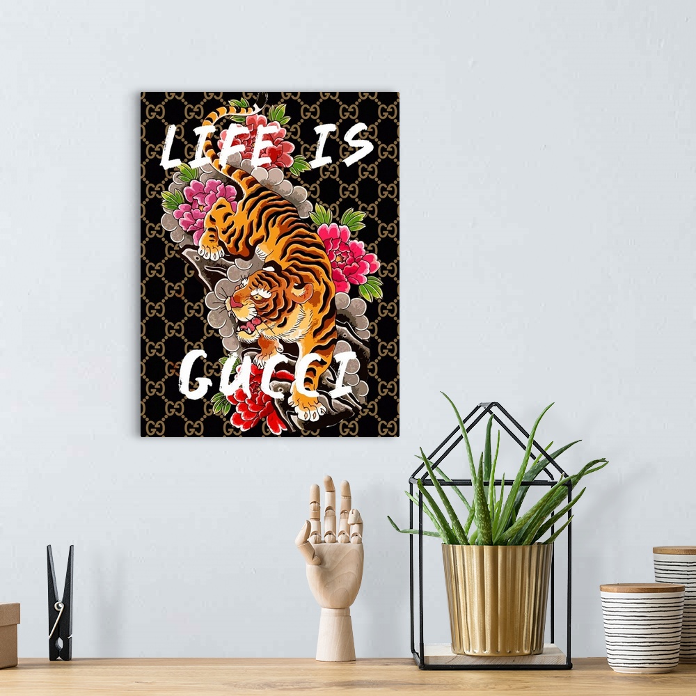 A bohemian room featuring Life Is Tiger III