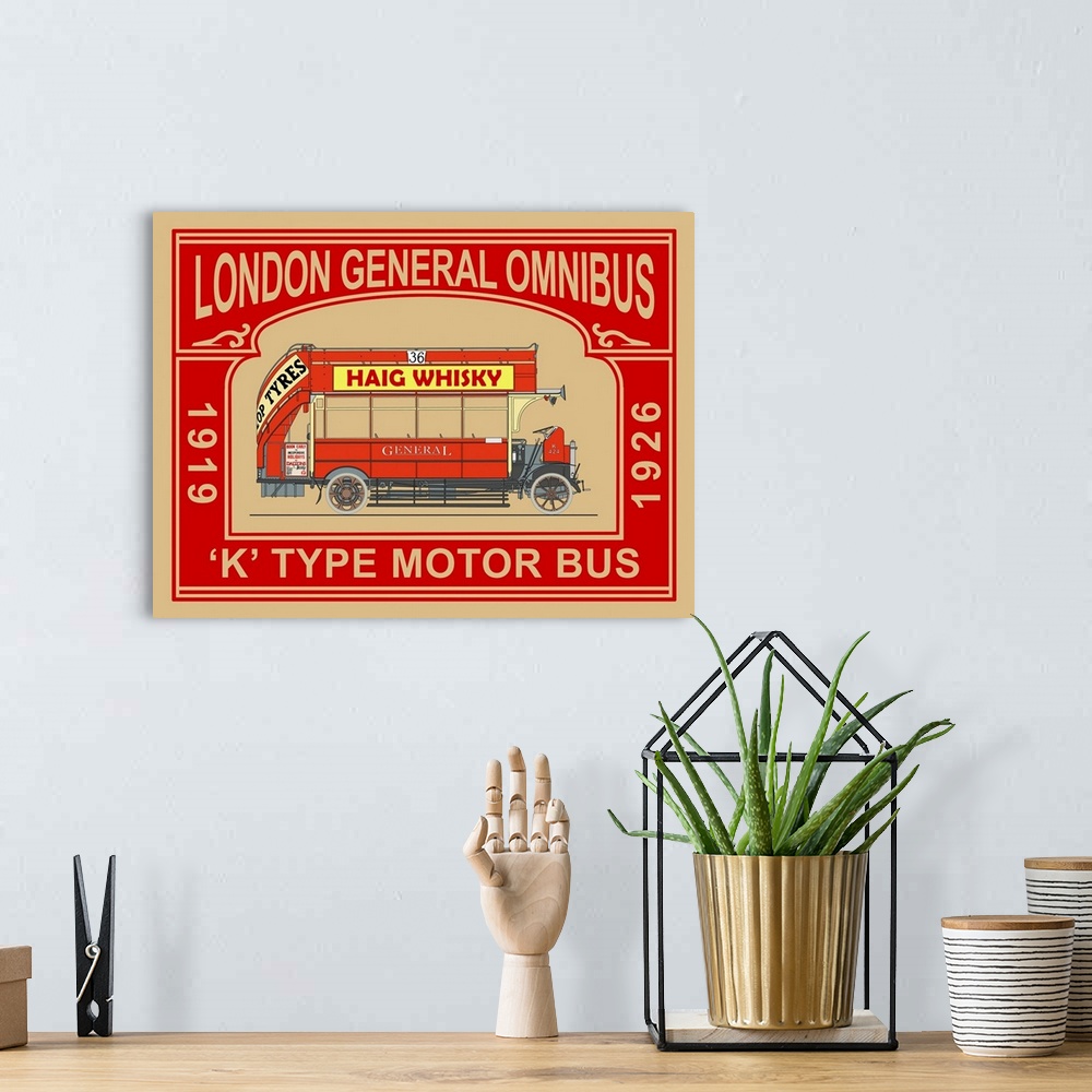A bohemian room featuring London Bus K-Type