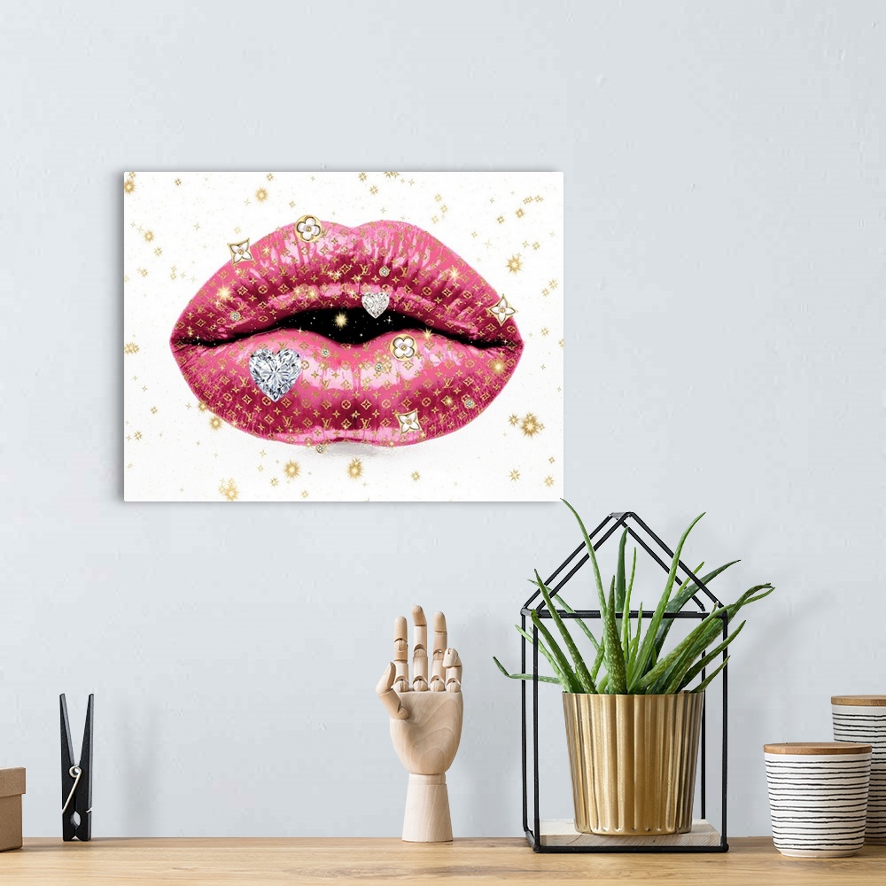 A bohemian room featuring Luxury Lips Pink