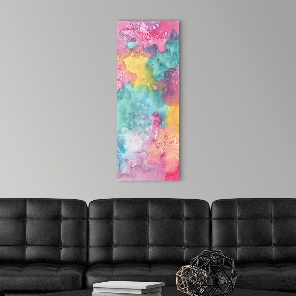 A modern room featuring MB Salty Watercolor III