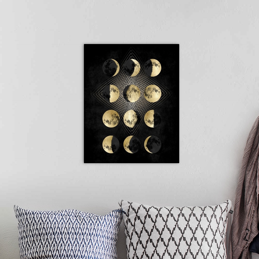 A bohemian room featuring Moon Phases