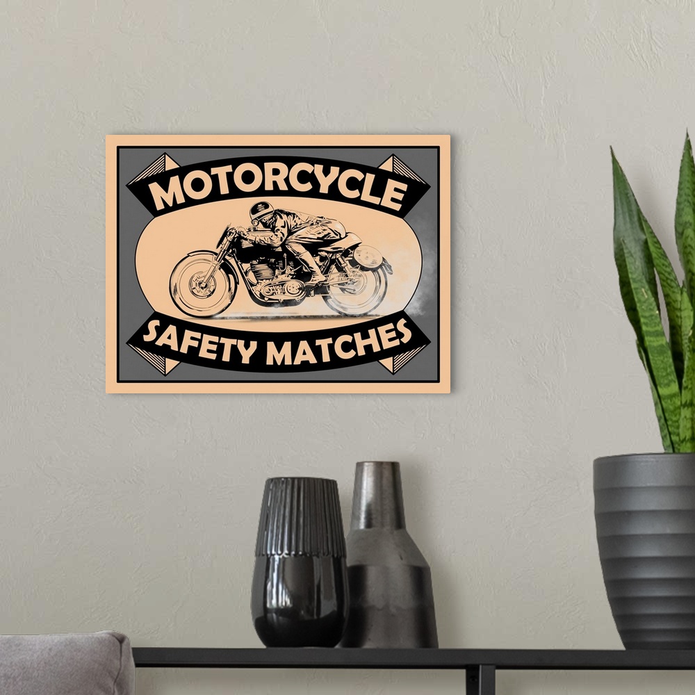 A modern room featuring Motorcycle Safety Matches