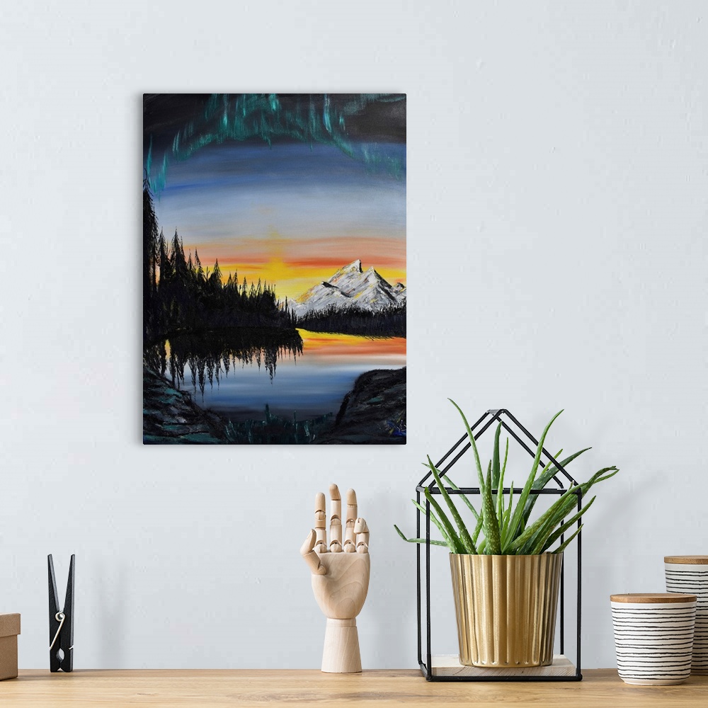 A bohemian room featuring Mt Rainer