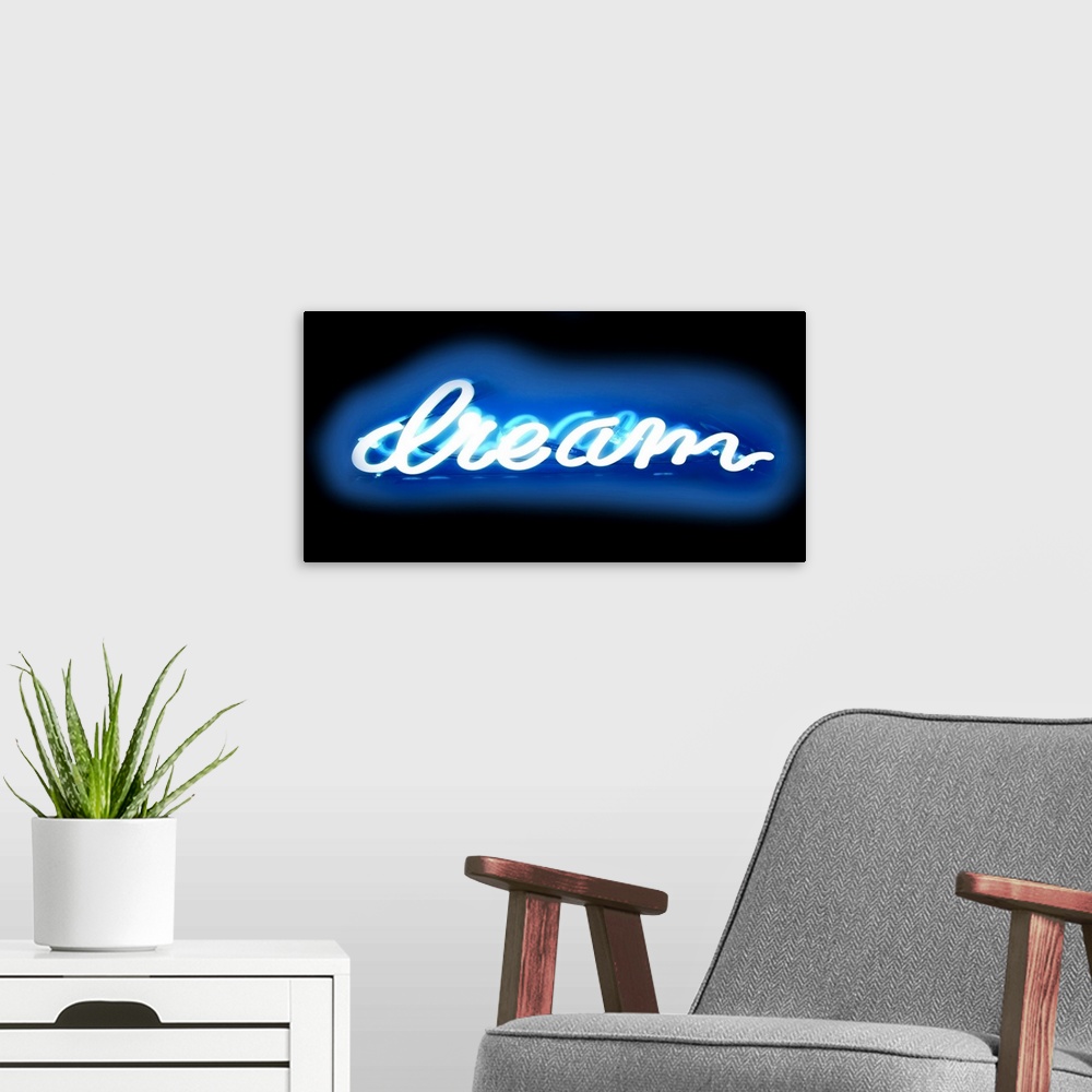 A modern room featuring Neon Dream BB