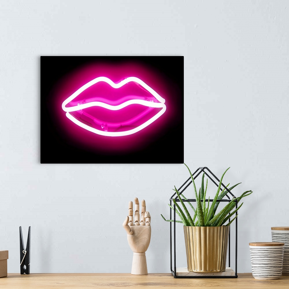 A bohemian room featuring Neon Lips PB