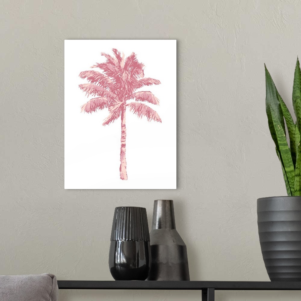 A modern room featuring Palm Pink I