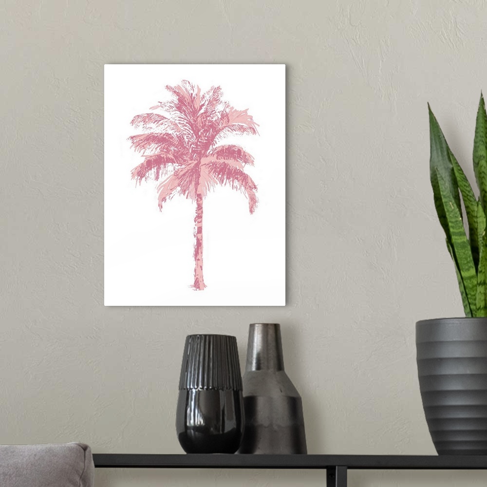 A modern room featuring Palm Pink II