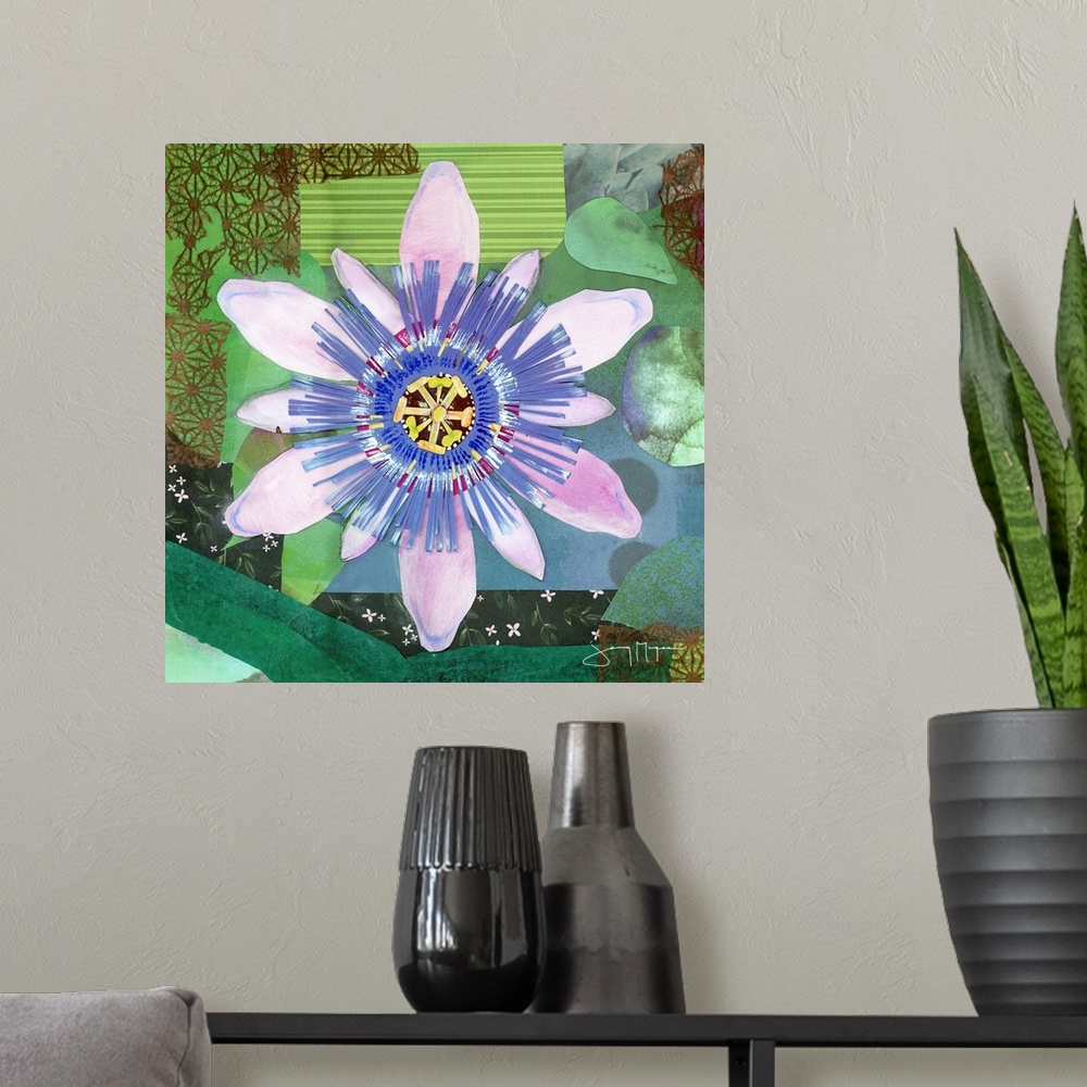 A modern room featuring Passion Flower II