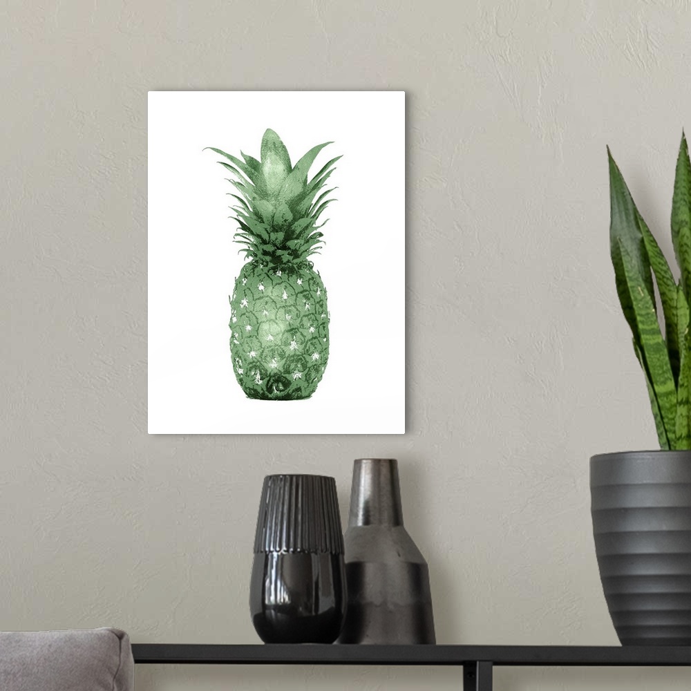 A modern room featuring Pineapple Green I