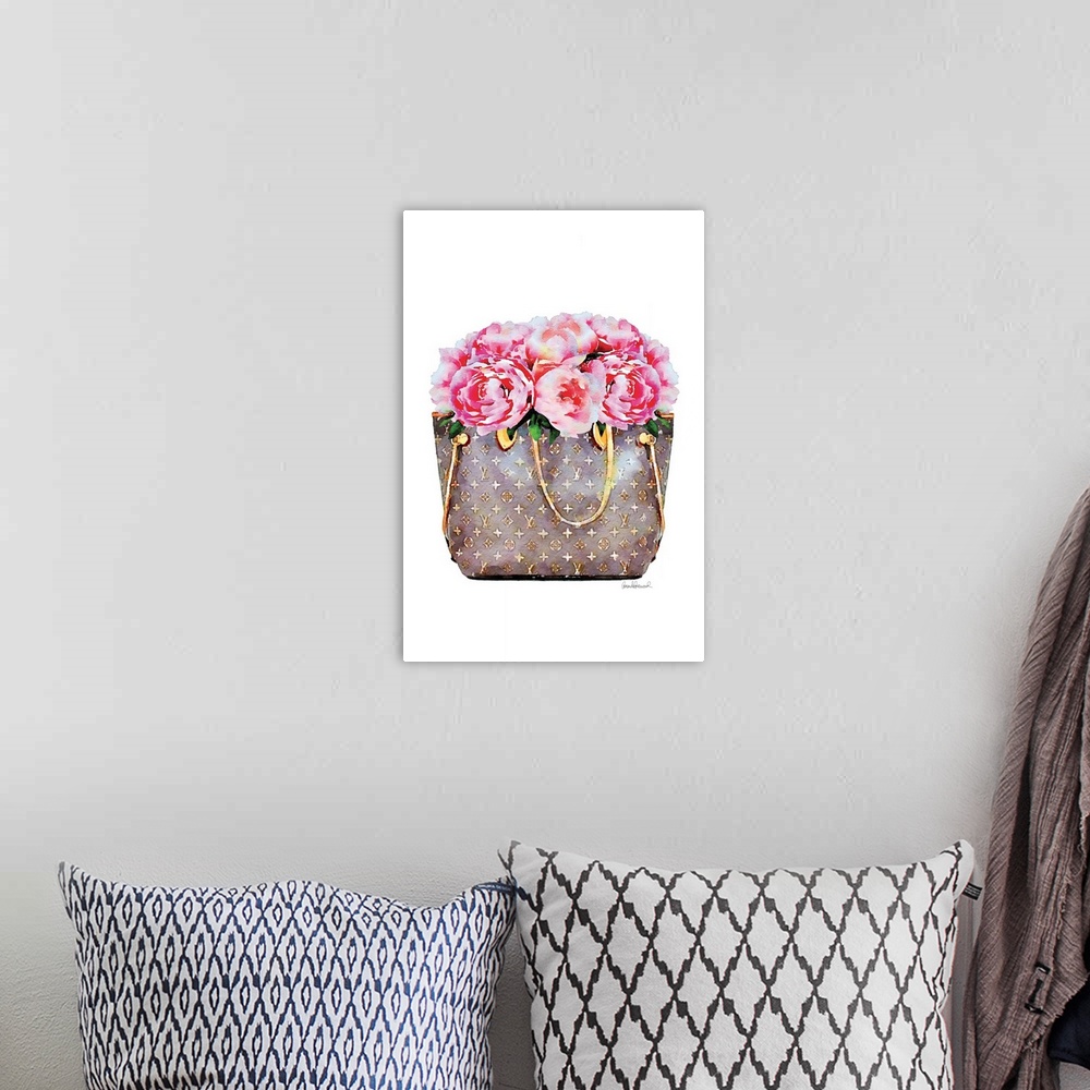 A bohemian room featuring Pink Peony Bag