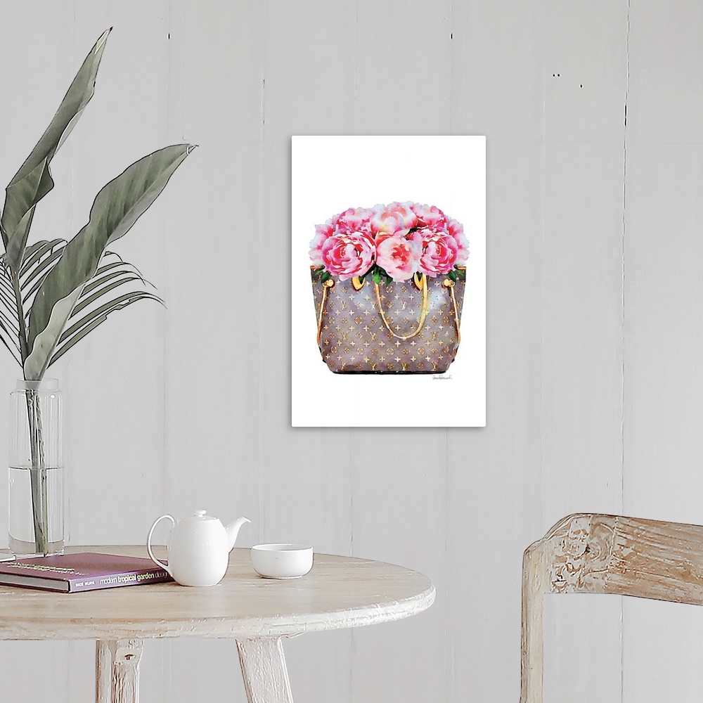 A farmhouse room featuring Pink Peony Bag