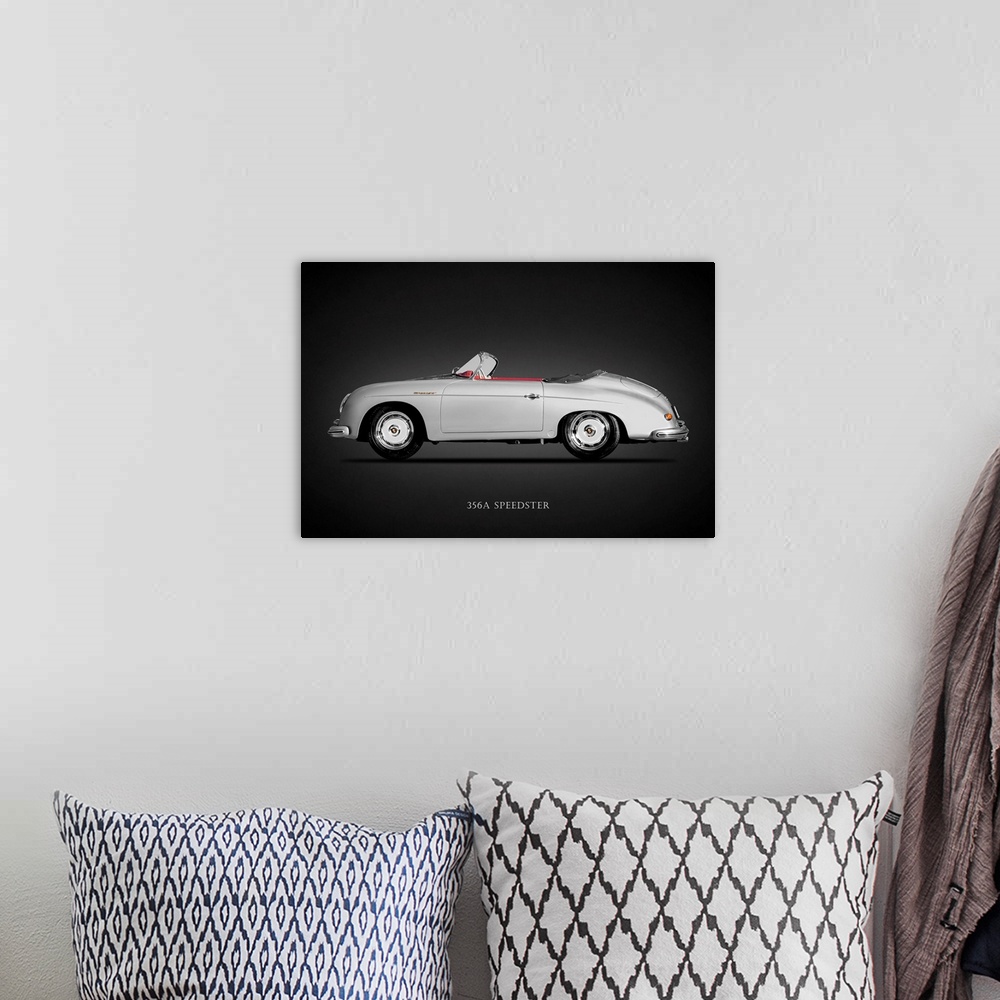 A bohemian room featuring Porsche 356A Speedster 1957