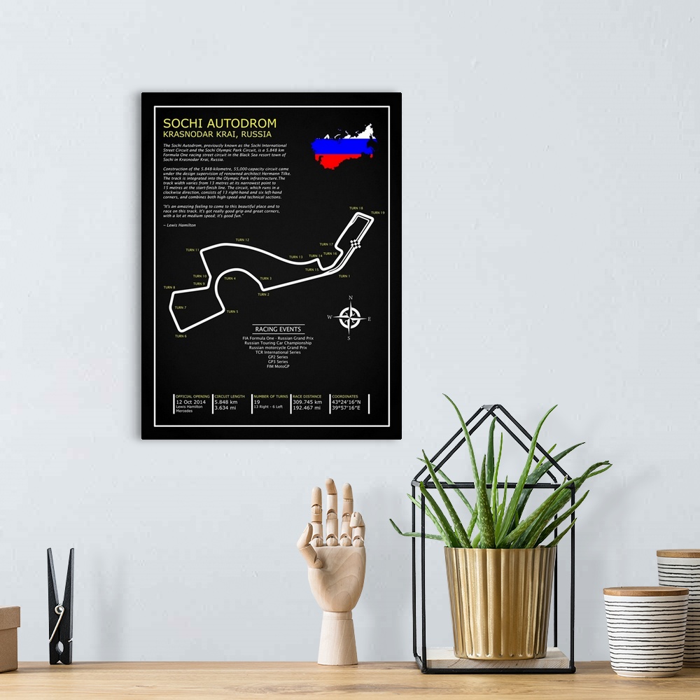 A bohemian room featuring Sochi Autodrom Russia BL