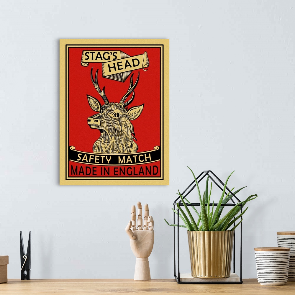A bohemian room featuring Stags Head